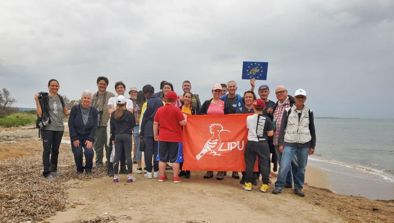 Il gruppo che ha effettuato il Natura 2000 Day alla Riserva Naturale Regionale di Macchiatonda (Santa Marinella)