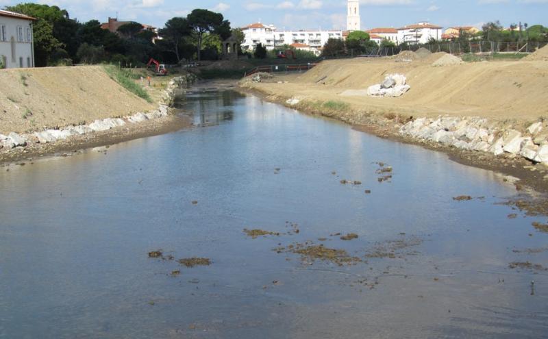 Il Rio Ardenza a Livorno, foto Marco Dinetti 