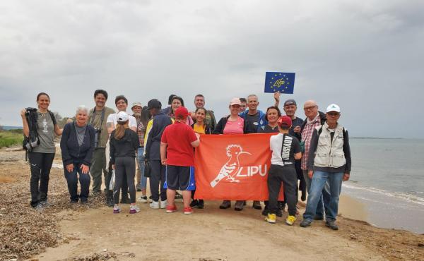 Il gruppo che ha effettuato il Natura 2000 Day alla Riserva Naturale Regionale di Macchiatonda (Santa Marinella)