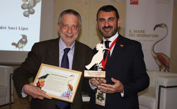 Il dott. Maurizio Santoloci (a sinistra) con il presidente della Lipu Fulvio Mamone Capria durante l'ultima Assemblea a Comacchio 