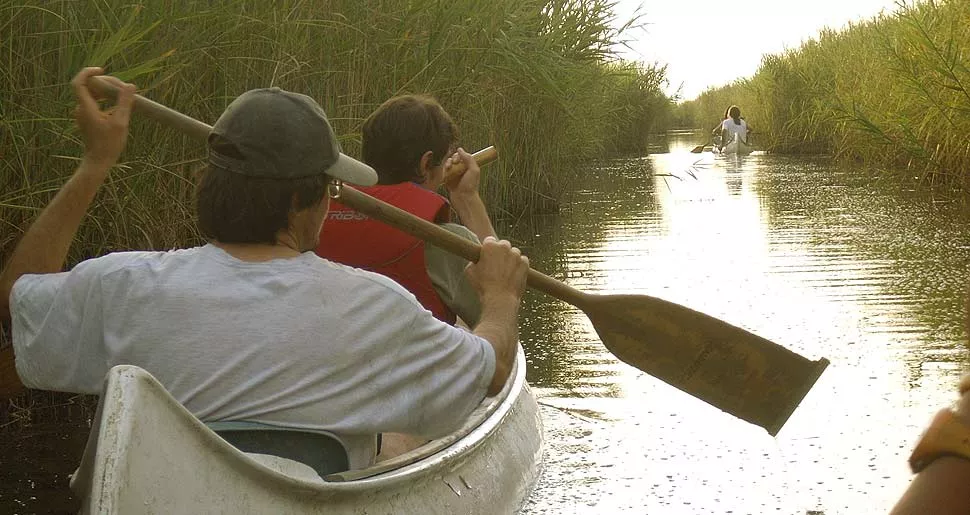 Giro in canoa nella riserva naturale del Chiarone