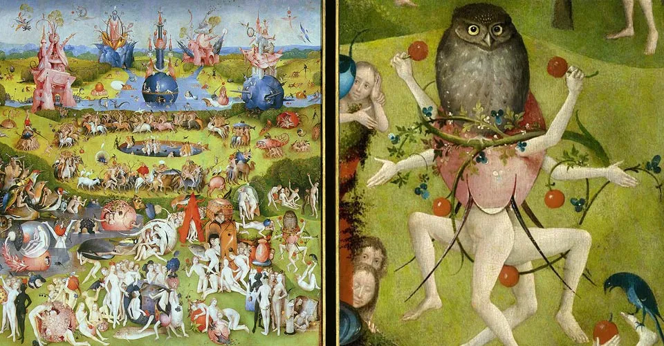 Hieronymus Bosch “Trittico del Giardino delle delizie” (1480-1490 circa) conservato al Museo del Prado di Madrid